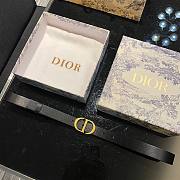 Dior CD black 2cm belt - 1