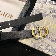 Dior CD black 2cm belt - 6