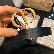 Dior CD black 2cm belt - 5