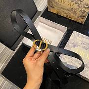 Dior CD black 2cm belt - 4