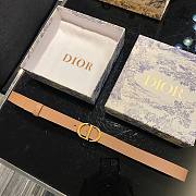 Dior CD brown 2cm belt - 1