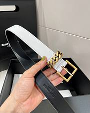 YSL white belt 3cm - 6