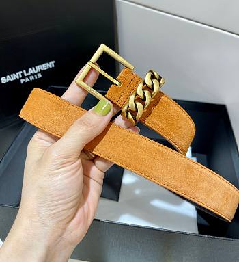 YSL suede belt 3cm