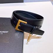 YSL logo black belt 2cm - 3