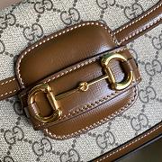 Gucci Horsebit 1955 mini brown gg bag - 5