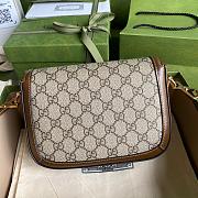 Gucci Horsebit 1955 mini brown gg bag - 6