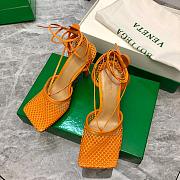 Bottega veneta orange fishnet heel - 3