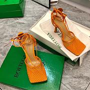 Bottega veneta orange fishnet heel - 6