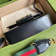 Gucci Horsebit 1955 mini black gg bag - 2