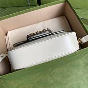 Gucci Horsebit 1955 mini white gg bag - 6