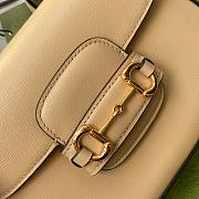 Gucci Horsebit 1955 mini beige bag - 2