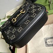 Gucci Horsebit mini GG black bag - 5