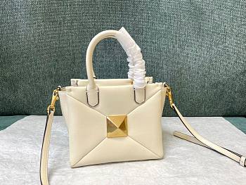 Valentino Garavani One Stud White Leather Bag