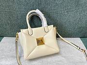 Valentino Garavani One Stud White Leather Bag - 6