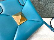 Valentino Garavani One Stud Blue Leather Bag - 6