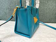 Valentino Garavani One Stud Blue Leather Bag - 4