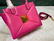 Valentino Garavani One Stud Pink Leather Bag - 5