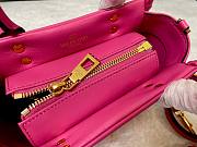 Valentino Garavani One Stud Pink Leather Bag - 3