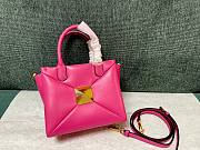 Valentino Garavani One Stud Pink Leather Bag - 2