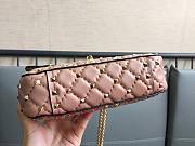 Valentino Garavani Rockstud Spike Beige Bag  - 4