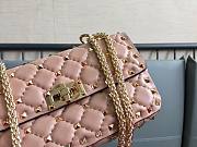 Valentino Garavani Rockstud Spike Beige Bag  - 2