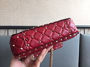 Valentino Garavani Rockstud Spike Red Bag - 6