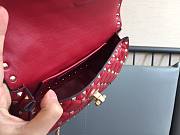 Valentino Garavani Rockstud Spike Red Bag - 5