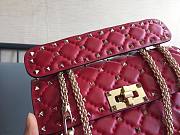 Valentino Garavani Rockstud Spike Red Bag - 2