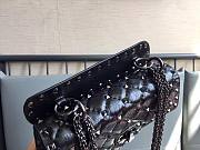 Valentino Garavani Rockstud Spike All Black Bag - 5