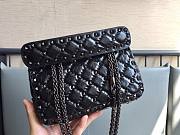 Valentino Garavani Rockstud Spike All Black Bag - 2