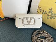 Valentino Loco small Jewel logo white shoulder bag - 1