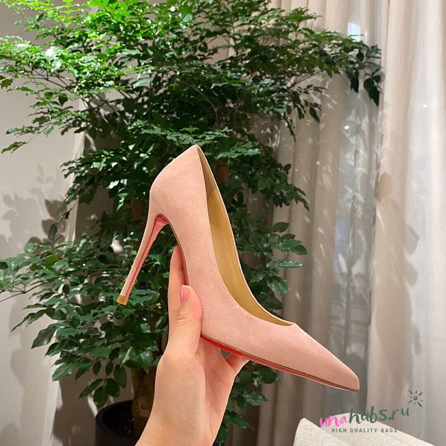 Christian Louboutin Kate Sude Pink Pumps Heel - 1