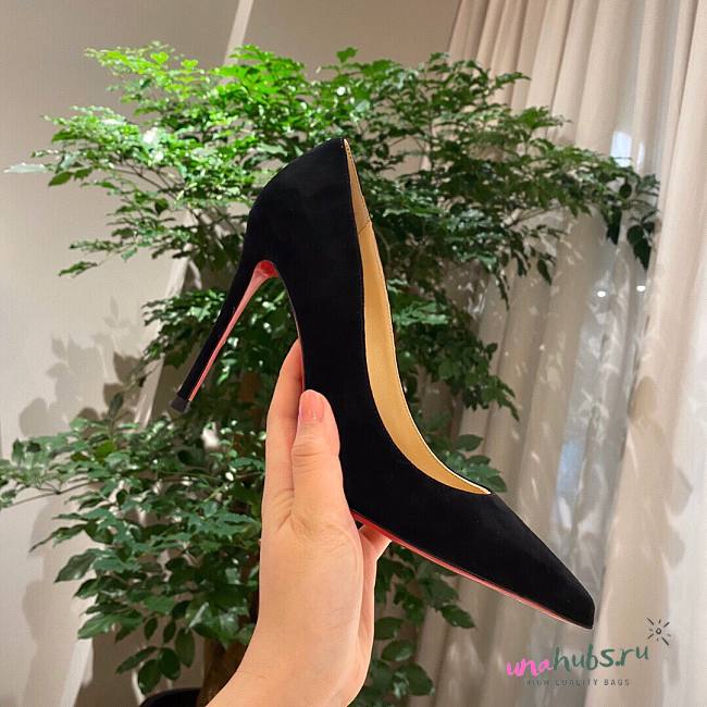 Christian Louboutin Kate Sude Black Pumps Heel - 1