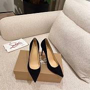 Christian Louboutin Kate Sude Black Pumps Heel - 3