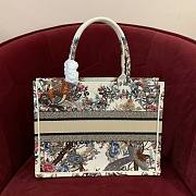 Dior Book Tote Multicolor Dior Jardin d'Hiver Embroidery Medium Bag - 5