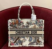 Dior Book Tote Multicolor Dior Jardin d'Hiver Embroidery Medium Bag - 1