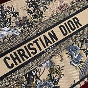 Dior Book Tote Dark Multicolor Dior Jardin d'Hiver Embroidery 36cm Bag - 6