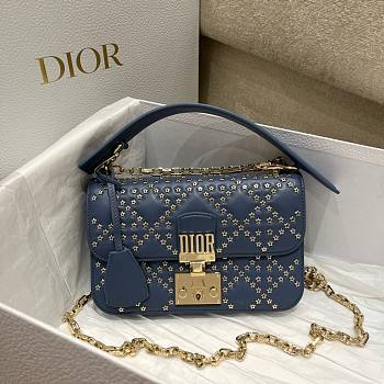 Dior Lucky Addict blue shoulder bag