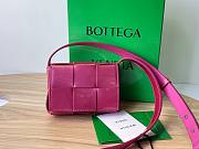 Bottega Veneta Mini Cassette Pink Leather Bag - 1