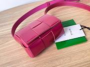 Bottega Veneta Mini Cassette Pink Leather Bag - 2