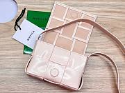 Bottega Veneta Mini Cassette Cream Leather Bag  - 4