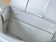 Bottega Veneta Mini Cassette White Leather Bag - 3