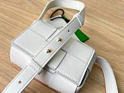 Bottega Veneta Mini Cassette White Leather Bag - 2