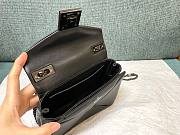 Valentino One Stud Mini All Black Leather Bag - 6