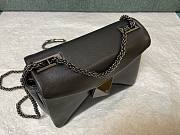 Valentino One Stud Mini All Black Leather Bag - 5