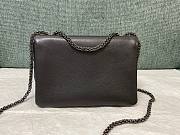 Valentino One Stud Mini All Black Leather Bag - 4