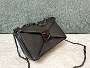 Valentino One Stud Mini All Black Leather Bag - 3