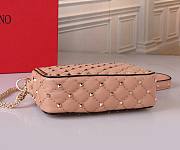 Valentino Garavani Rockstud Spike Beige Box Bag - 5