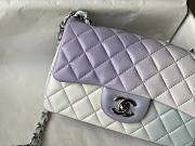 Chanel classic multicolor light blue CF flap bag 20cm - 2