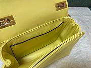 Valentino Garavani One Stud Mini Yellow Leather Bag - 2